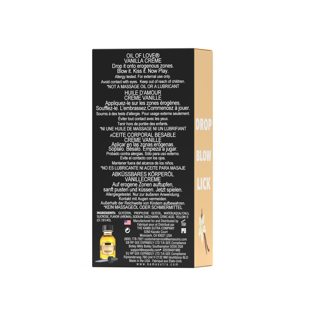 backside of Product packaging with text and branding on a white background