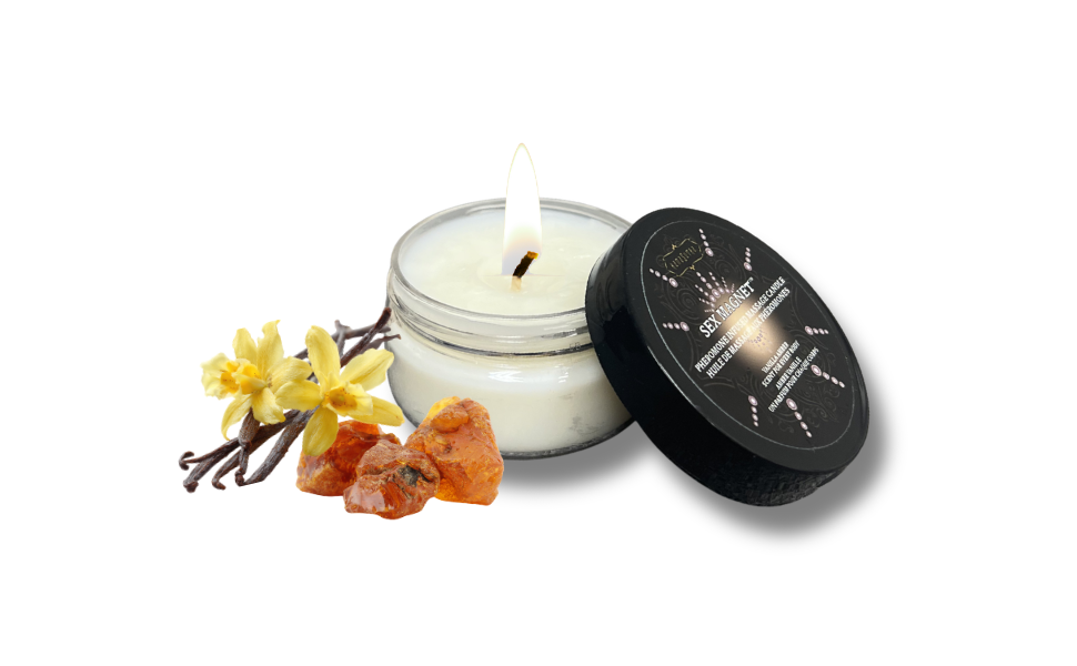 SEX MAGNET™ Vanilla Amber Pheromone Massage Candle
