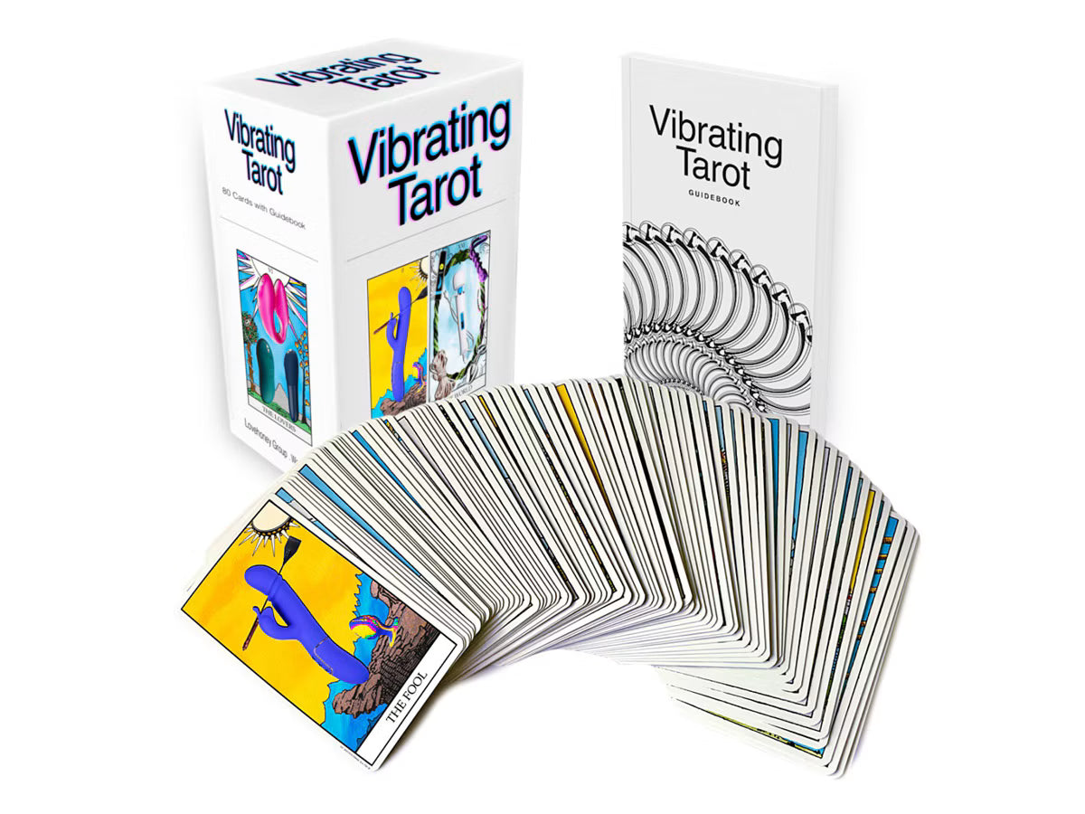 Vibrating Tarot – Standard Edition | 80-Card Pleasure-Themed Tarot Deck & Guidebook
