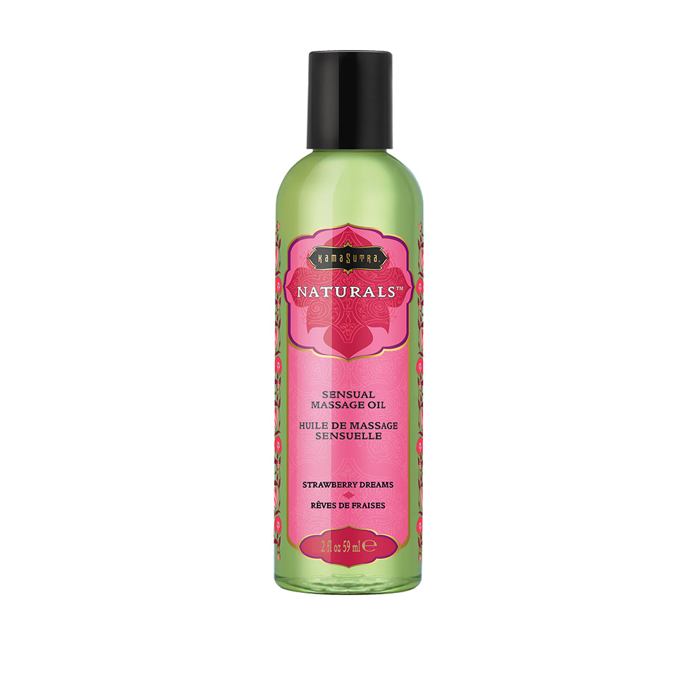 Naturals Massage Oil bottles in Strawberry Dreams scent