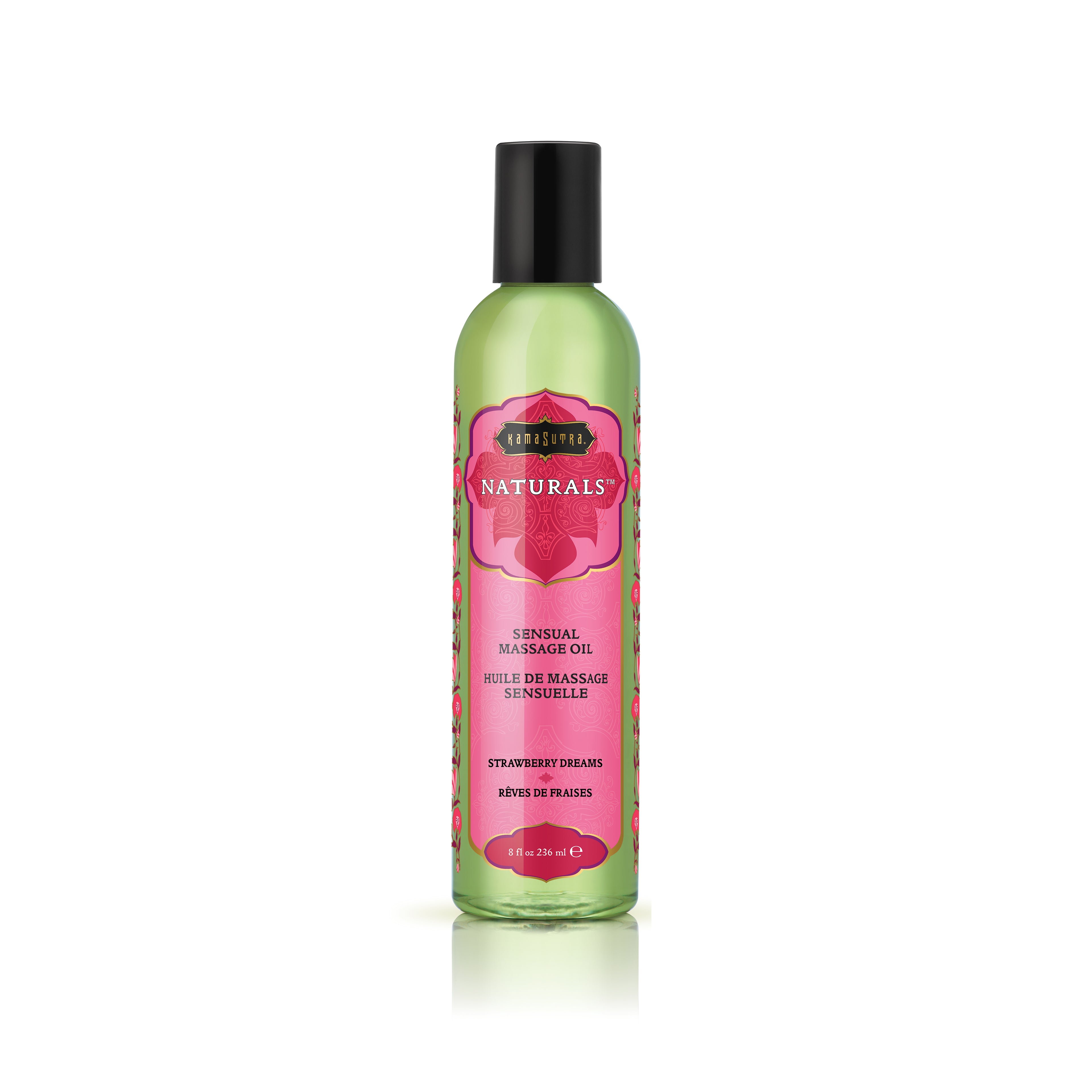 Naturals Massage Oil (8oz) Strawberry Dreamsscented massage oil  - The Kama Sutra Company