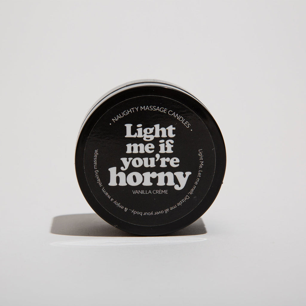 Light Me If You're Horny - Naughty Mini Massage Candle - KS Company